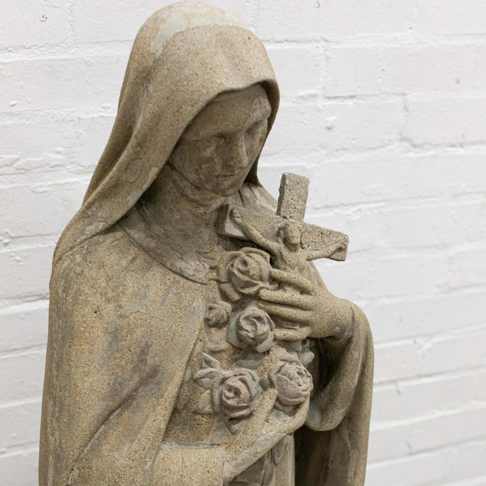 Reclaimed Saint Teresa Of Avila Statue | Teresa Of Jesus photo for sale