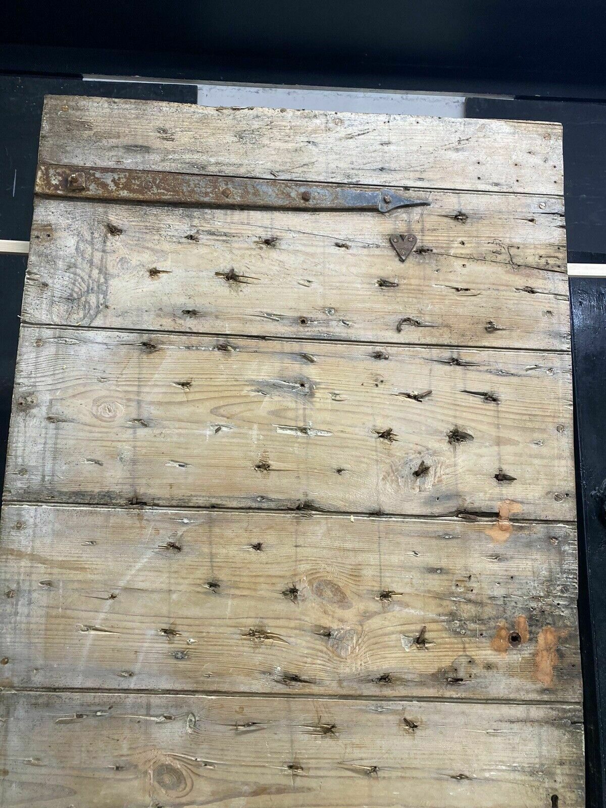 photo vinterior 18th Century Front Door Old Period Wood Antique Reclaimed Hand Made Nails Bolts
