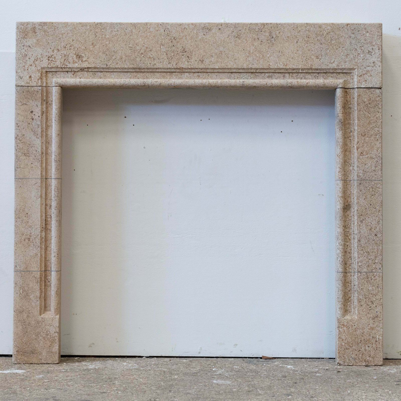 Home Fixtures Reclaimed Antque Art Deco Stone Bolection Fireplace Surround photo