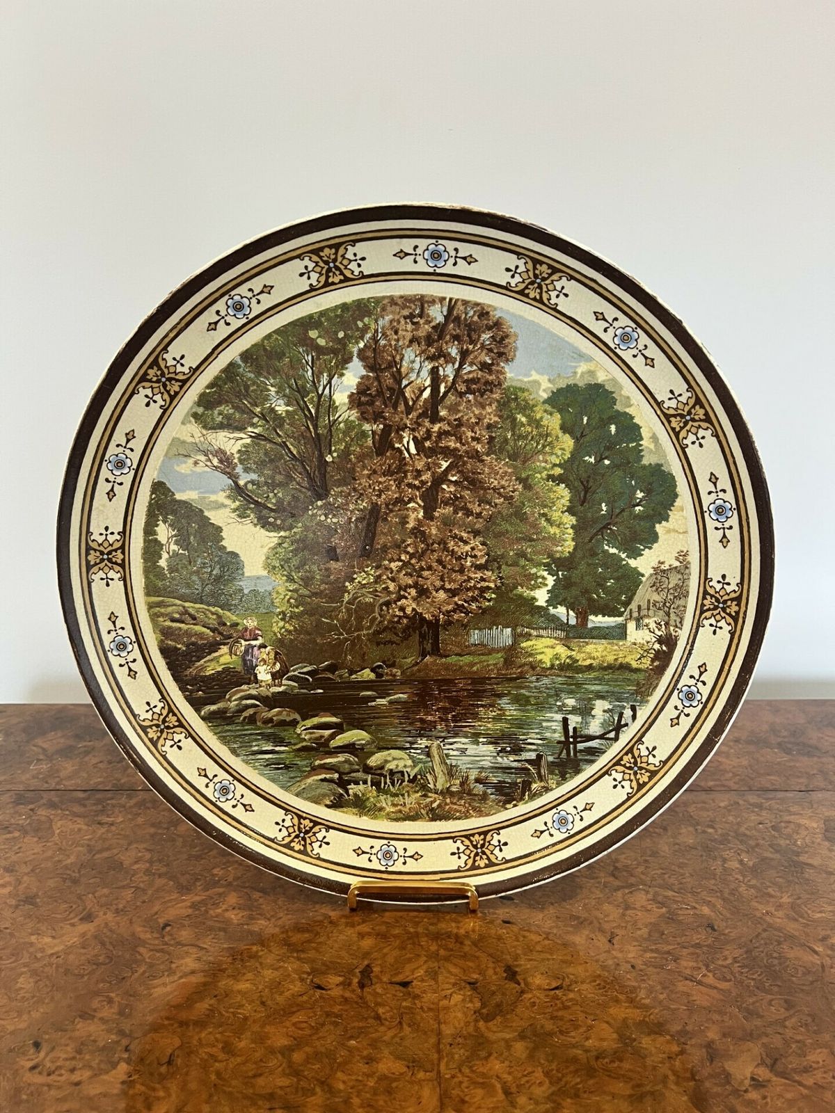 Wonderful Pair Of Large 19th Century Minton Chargers photo for sale