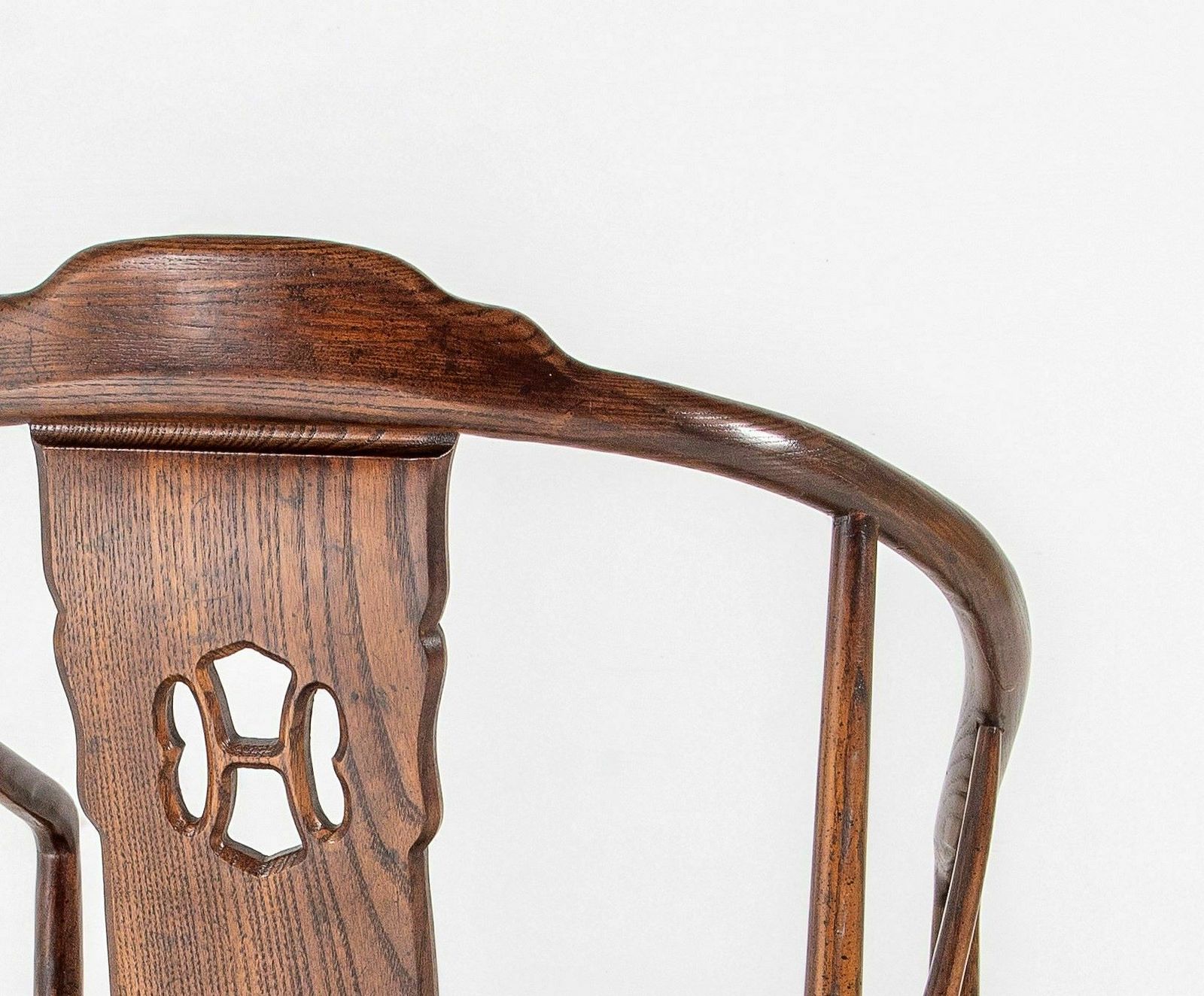 An Antique Chinese Horseshoe Hongmu Late Qing Chair photo furniture