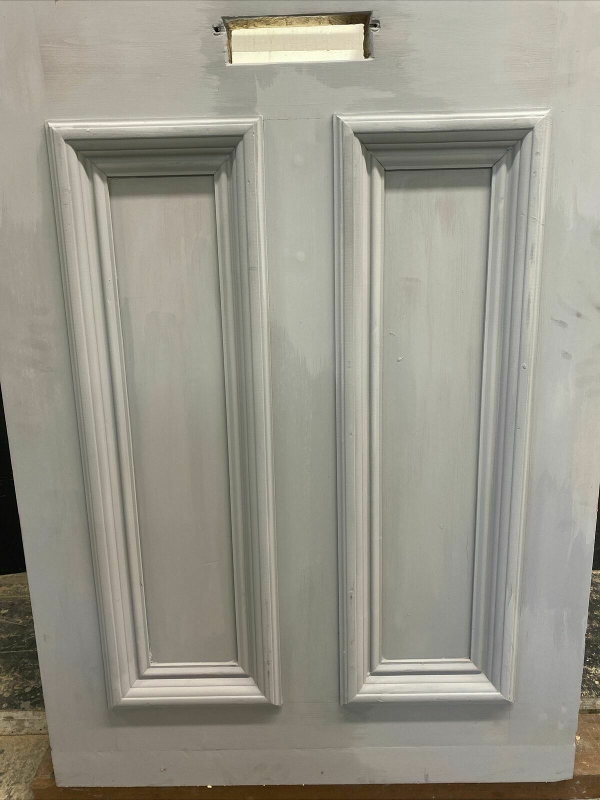 Edwardian Front Door Period Stained Glass Old Reclaimed Antique Lead Wood Pine photo Home Fixtures