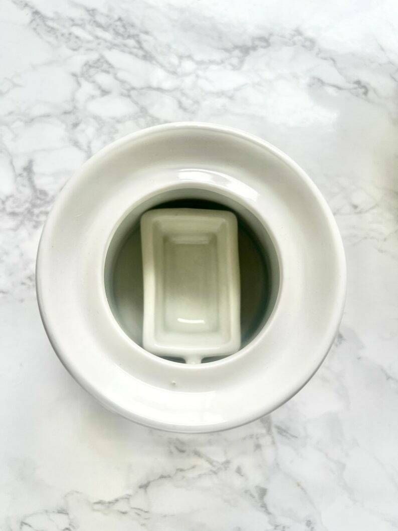 Antique Porcelain Herbal Tea Maker In White Porcelain   French Coffee Maker Teapot Kitchen Rustic France Limoges Porcelain photo 55.0