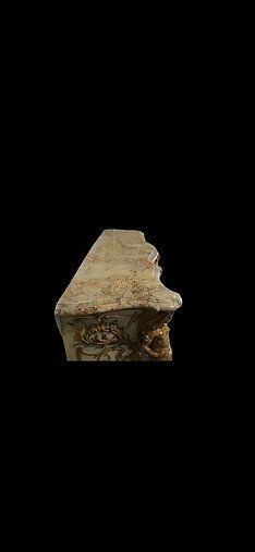 Rare Marble & Gilt Wood Antique Fire Surround Fireplace Reclaimed Royal Prov photo buy