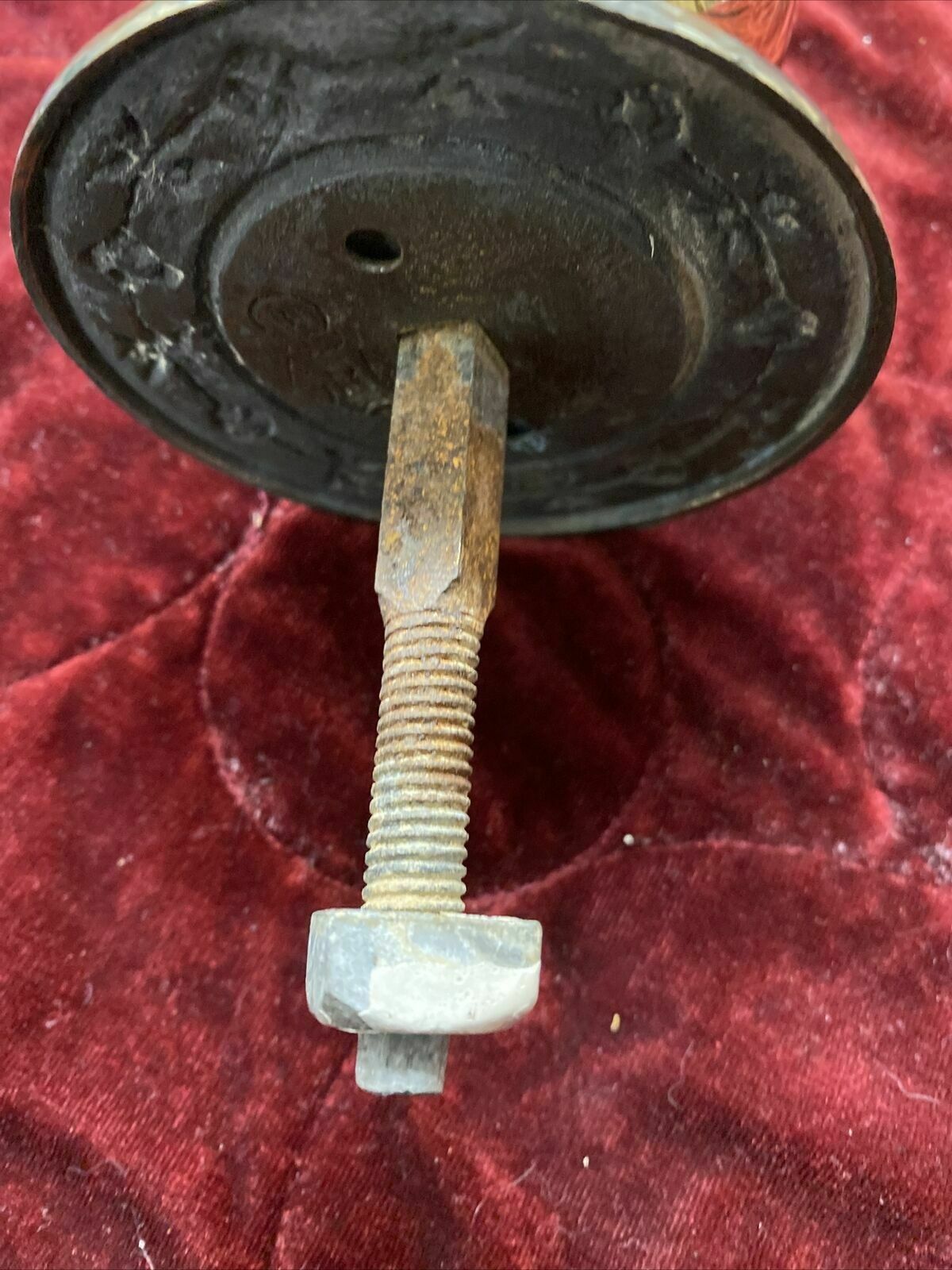 Large Antique Regency Georgian Brass Door Knob Reclaimed Period Metal Old C1830 photo buy