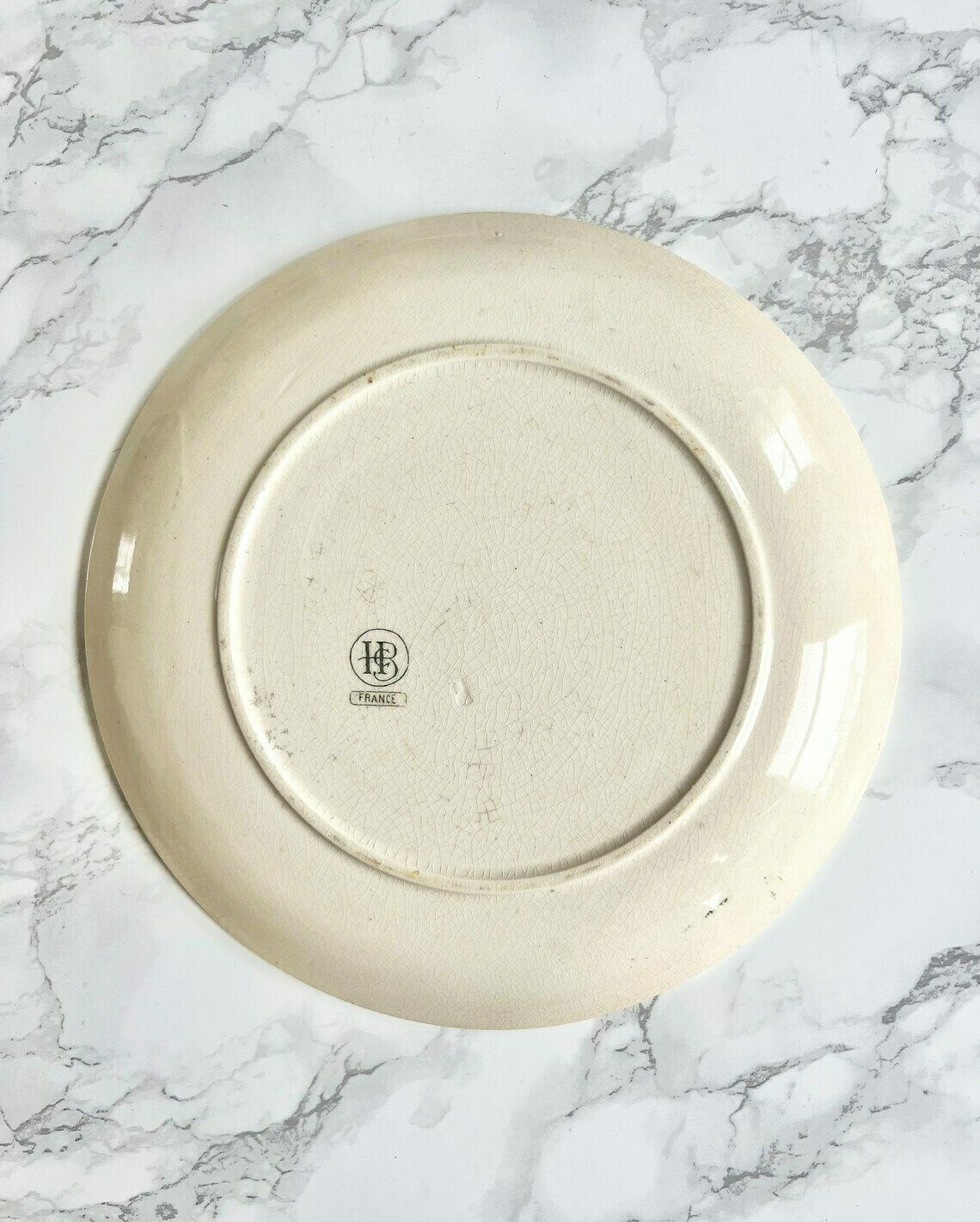 Choisy Le Roi Hb   Pair Of Rare Plates In Fine Pottery Illustrating The Universal Exhibition Of 1900 photo vintage