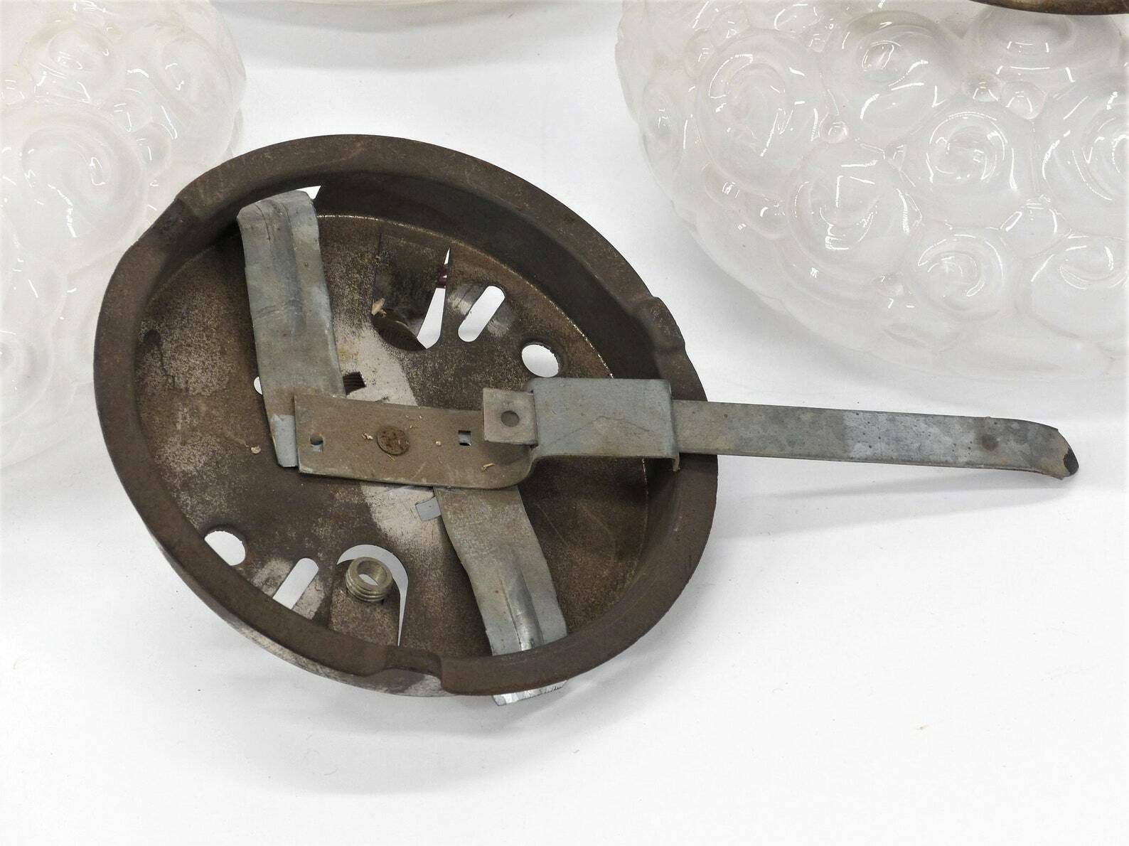 3 Helena Tynell Style Glass Snail Patternsceiling Lamps photo vinterior