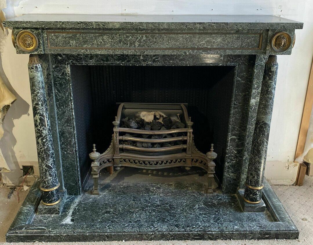 147500.0 Carved Marble Antique Fire Surround Overmantel Fireplace Reclaimed Royal Prov photo