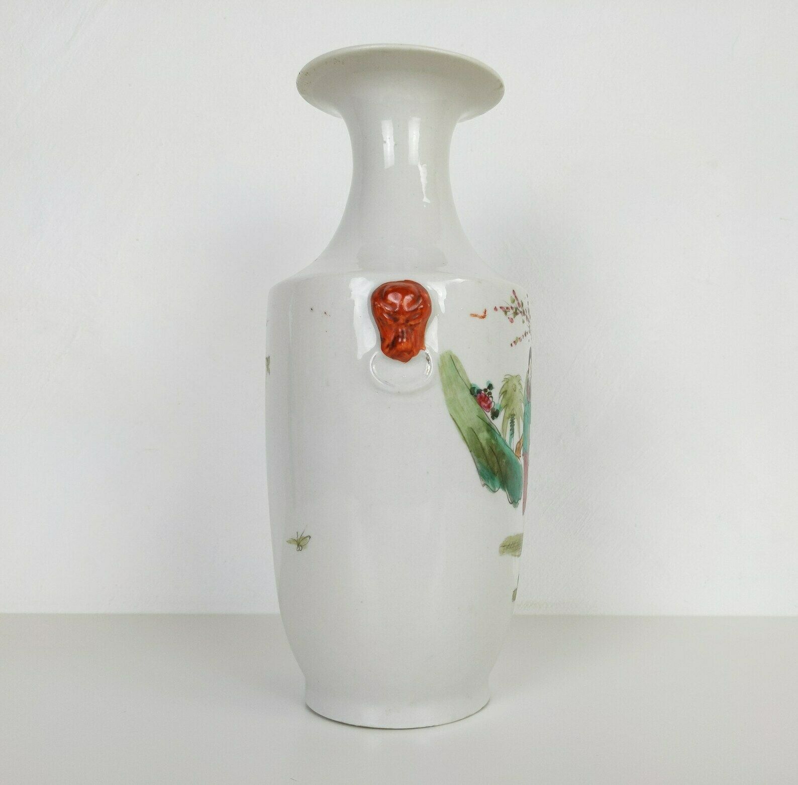 20th Century Proc Peoples Republic Of China 1960s 1970s Signed Chinese Porcelain Ladies In Garden Scene Vase photo Home Decor