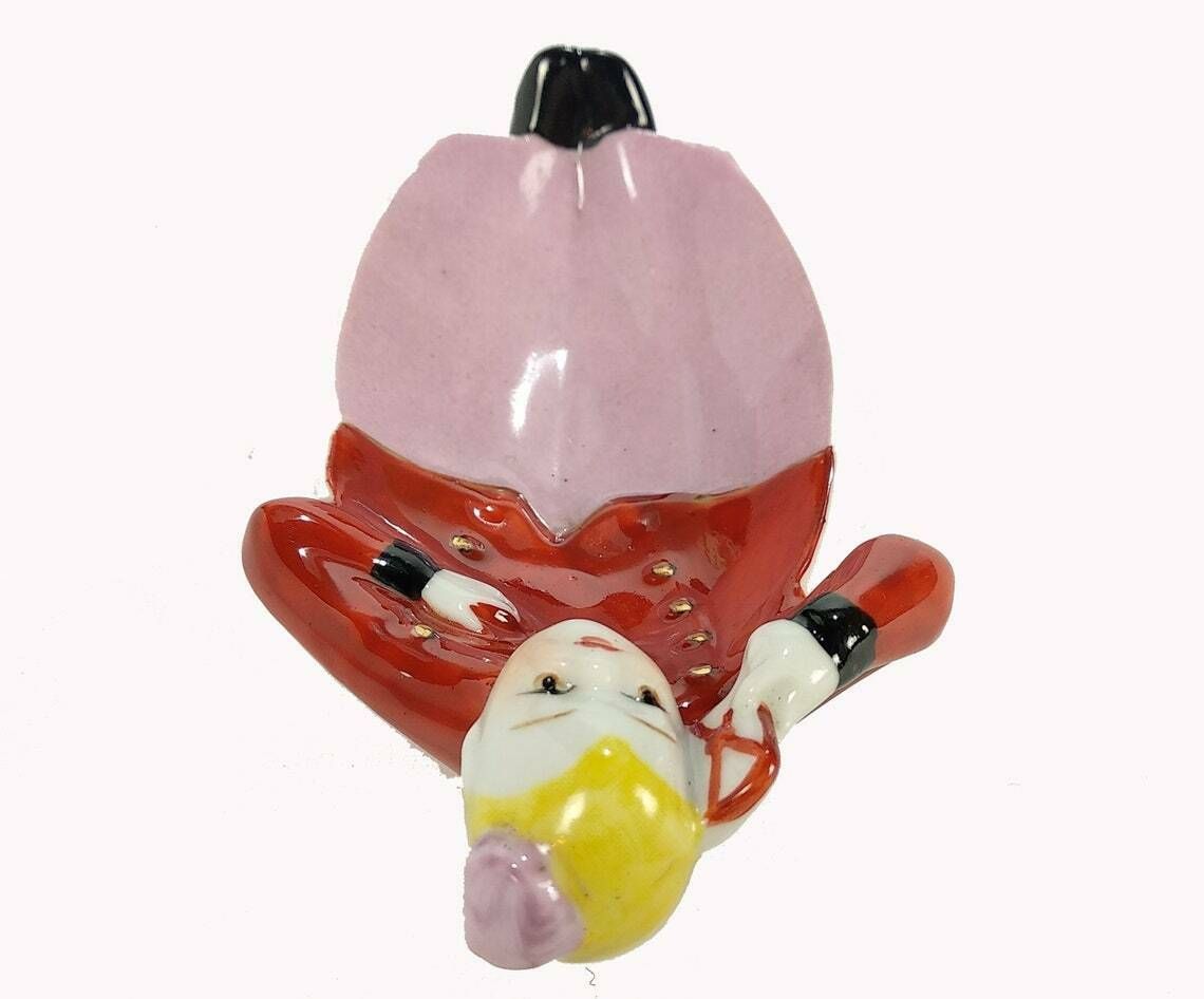 French Pierrot Coin Dish, French Pierrot Trinket Dish, French Ring Dish, Paris Bedroom Decor, Paris Hotel Decor, French Porcelain Dish photo buy