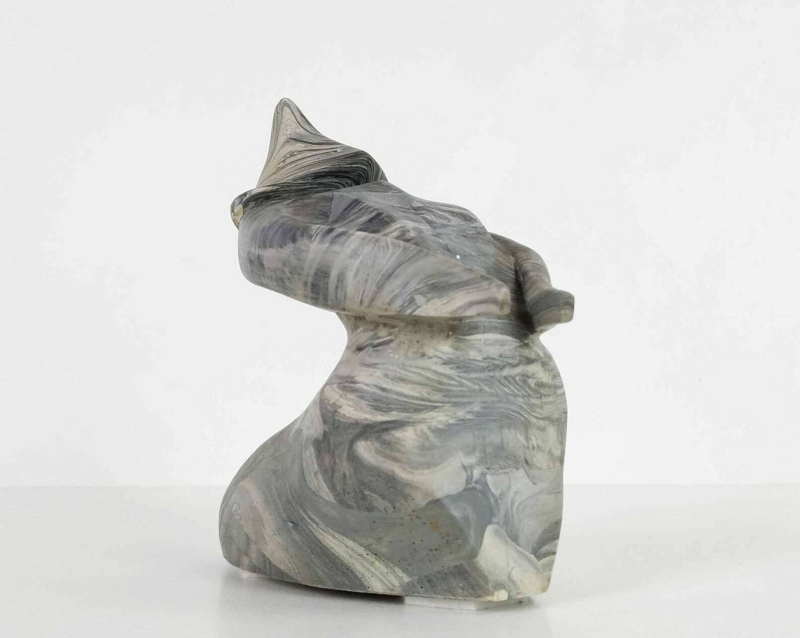 French Statue, Signed French Sculpture By Willy Pinna, French Ceramic Sculpture, Composite Marble Decorative Statue photo vinterior