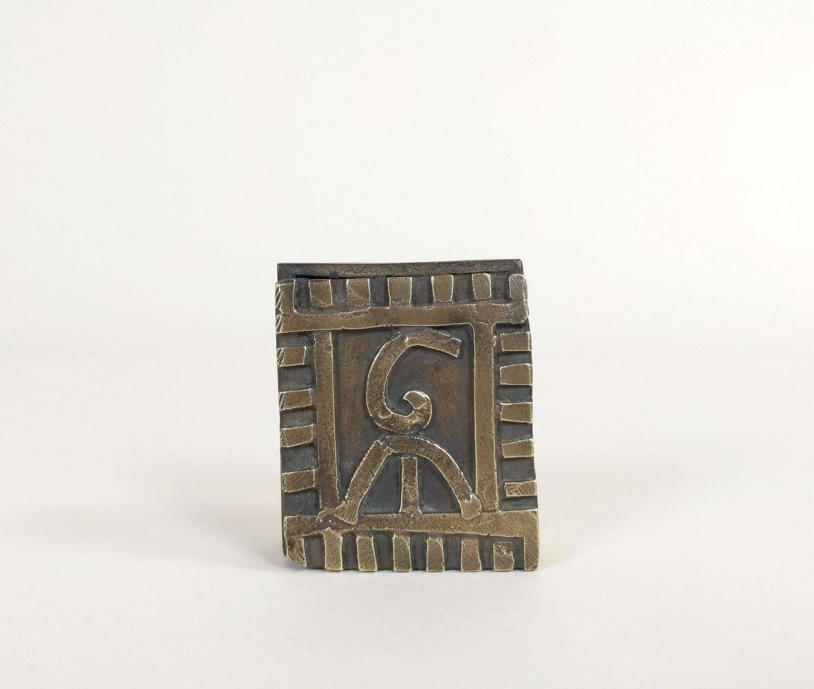 West Africa Ghana Ashanti Akan Gold Dust Box Late 19th Century To Early 20th Century, Antique African Art