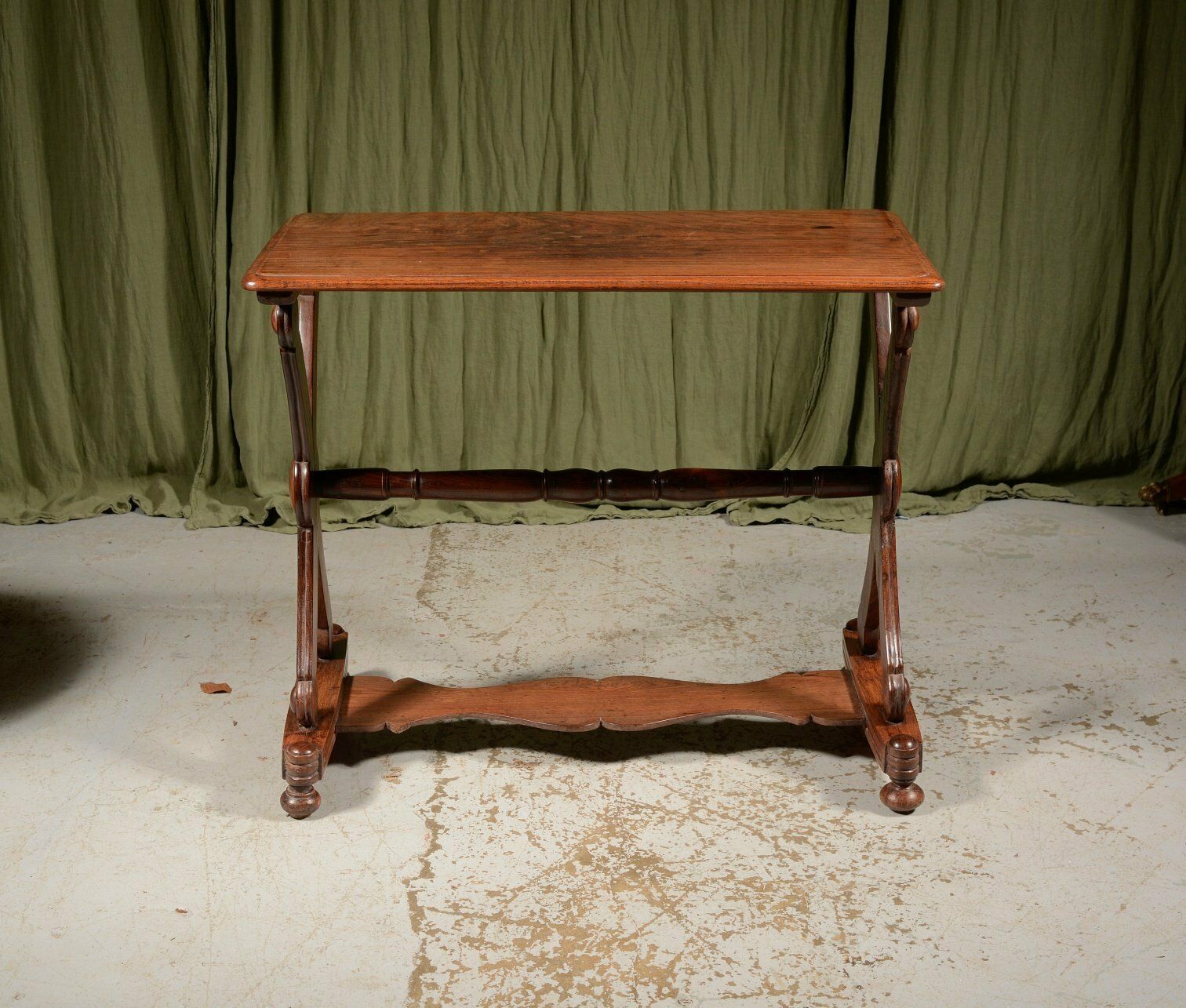 An Anglo Indian Rosewood X Frame Table   C.1870 photo for sale