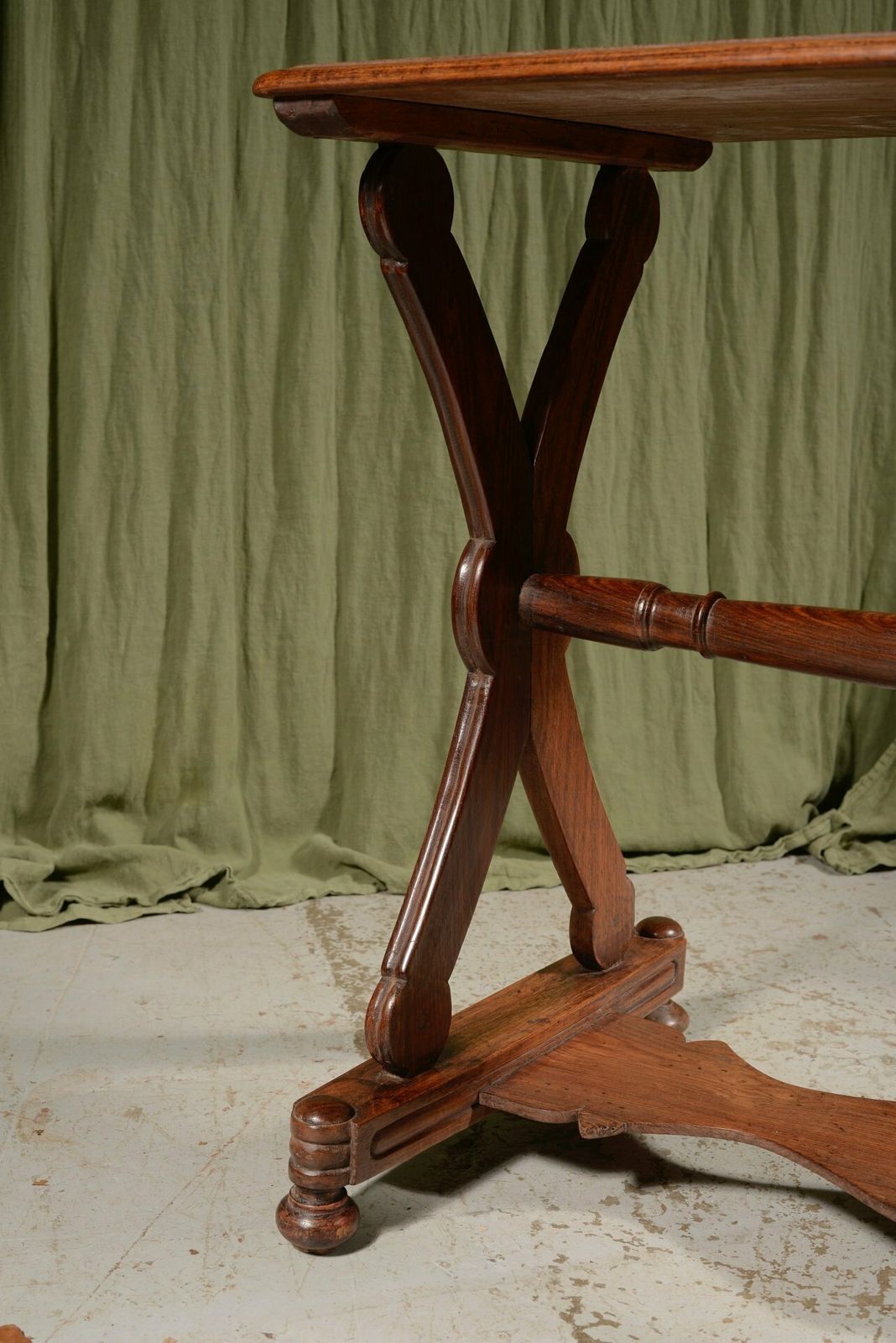 An Anglo Indian Rosewood X Frame Table   C.1870 photo 780.0