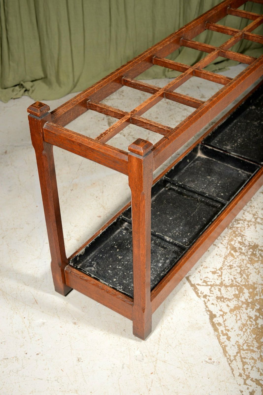 A Very Large Victorian Country House Oak Stick / Umbrella Stand   C.1860 photo Furniture