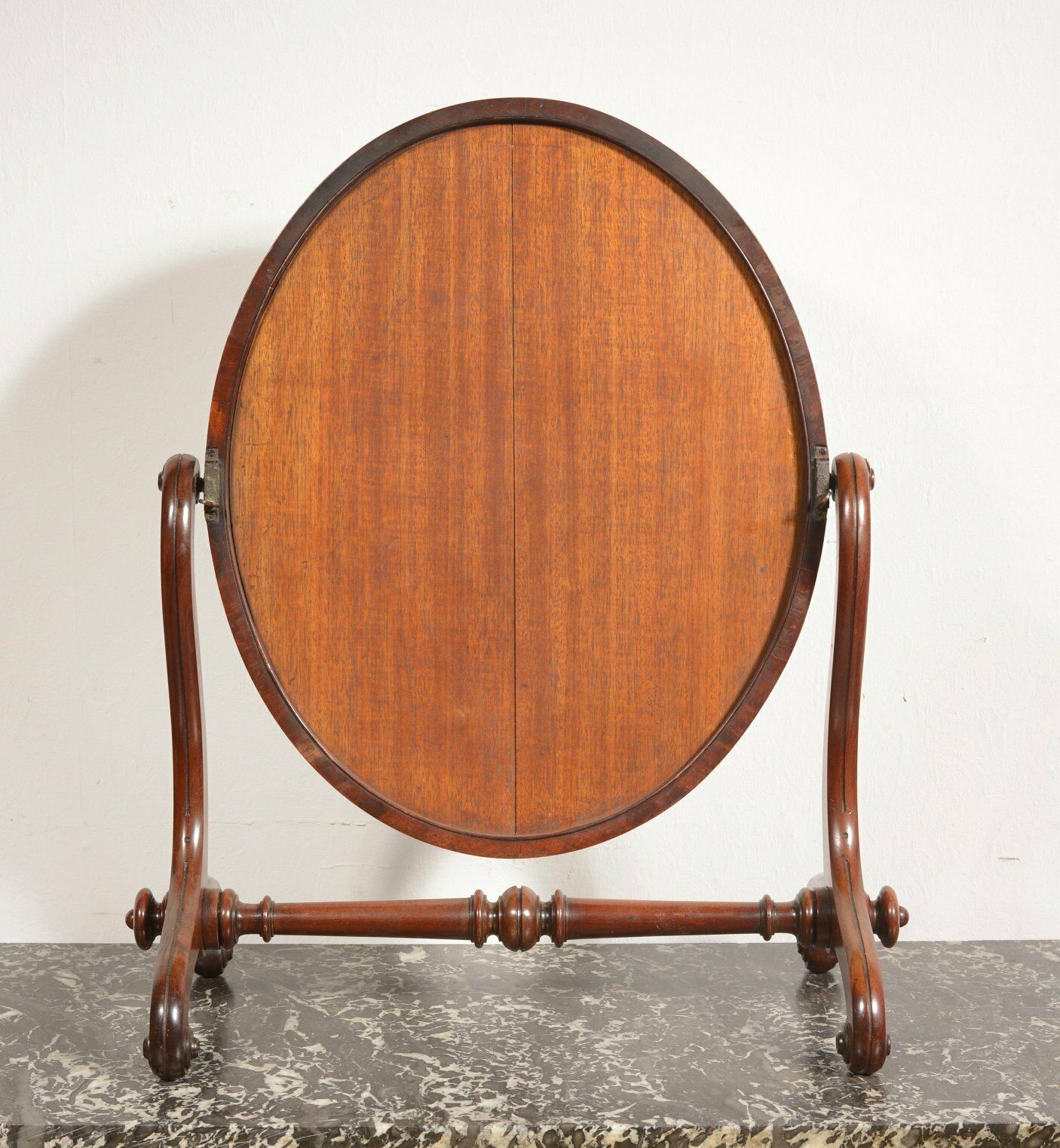 A William IV Mahogany Oval Swing Toilet Mirror With Foxed Mercury Plate   C.1835 photo Home Decor