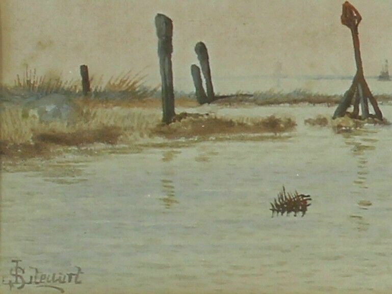 Watercolour By James Lawson Stewart. Titled "Rye, Sussex" photo for sale