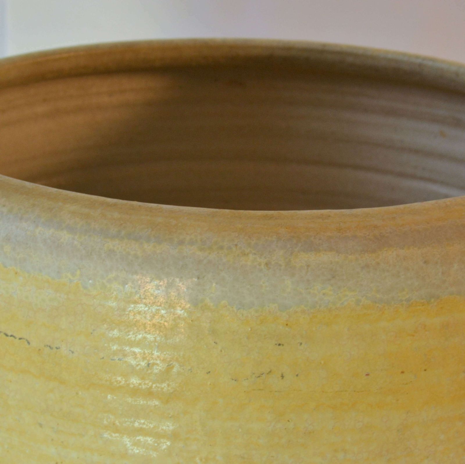 photo for sale Four Large White Ceramic Studio Pottery Plant Pots, Mobach 1980