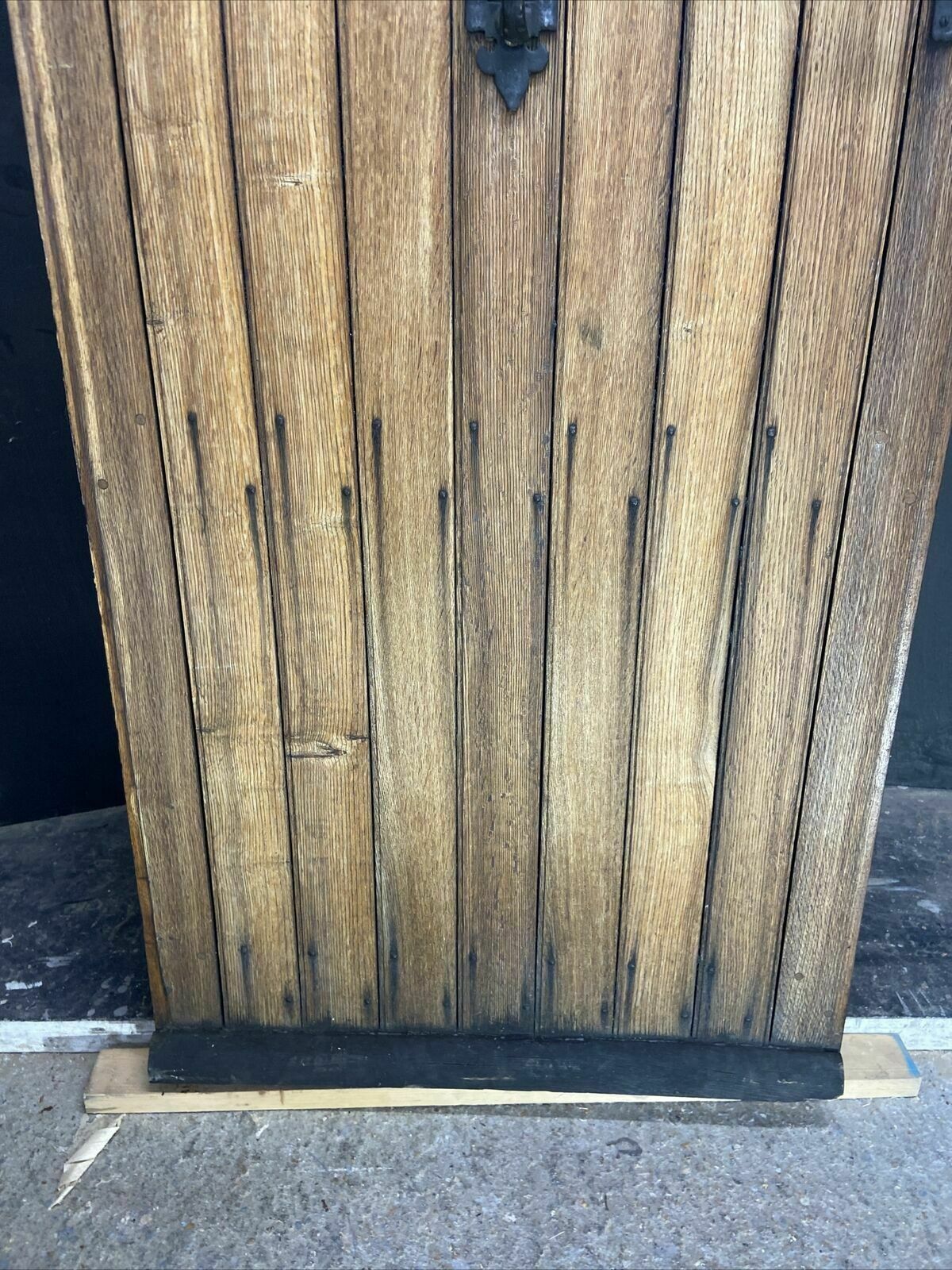 Solid Oak Front Door Old Period Wood Antique Reclaimed Hardwood Arts & Crafts photo for sale