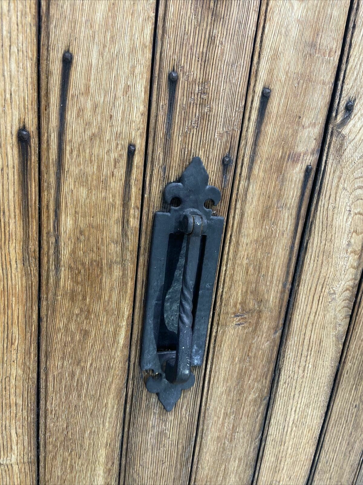 Solid Oak Front Door Old Period Wood Antique Reclaimed Hardwood Arts & Crafts photo vinterior