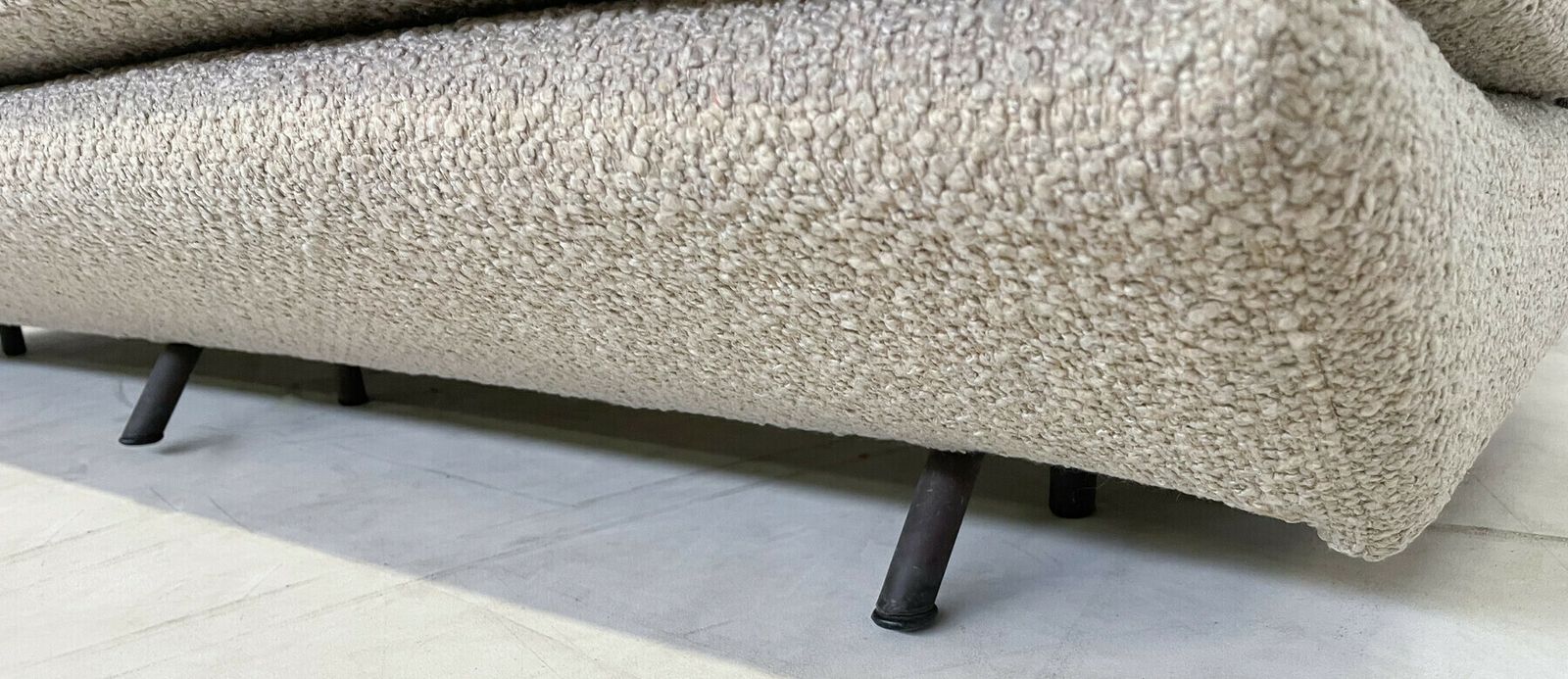 Mid Century Modern Boucle Sofa By Marco Zanuso photo vinterior