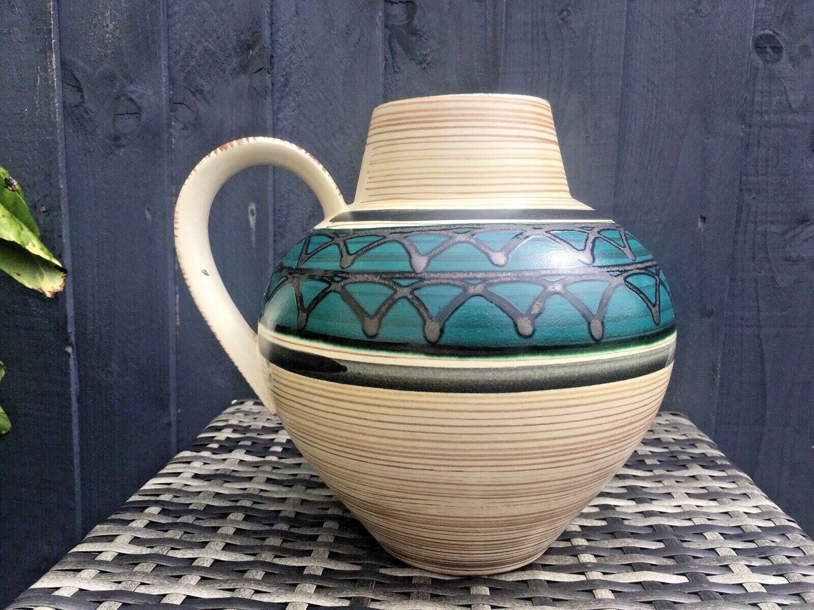 photo vinterior Large 1960's Carstens Tonnieshof West German Pottery Floor Jug Vase 698 23 Retro