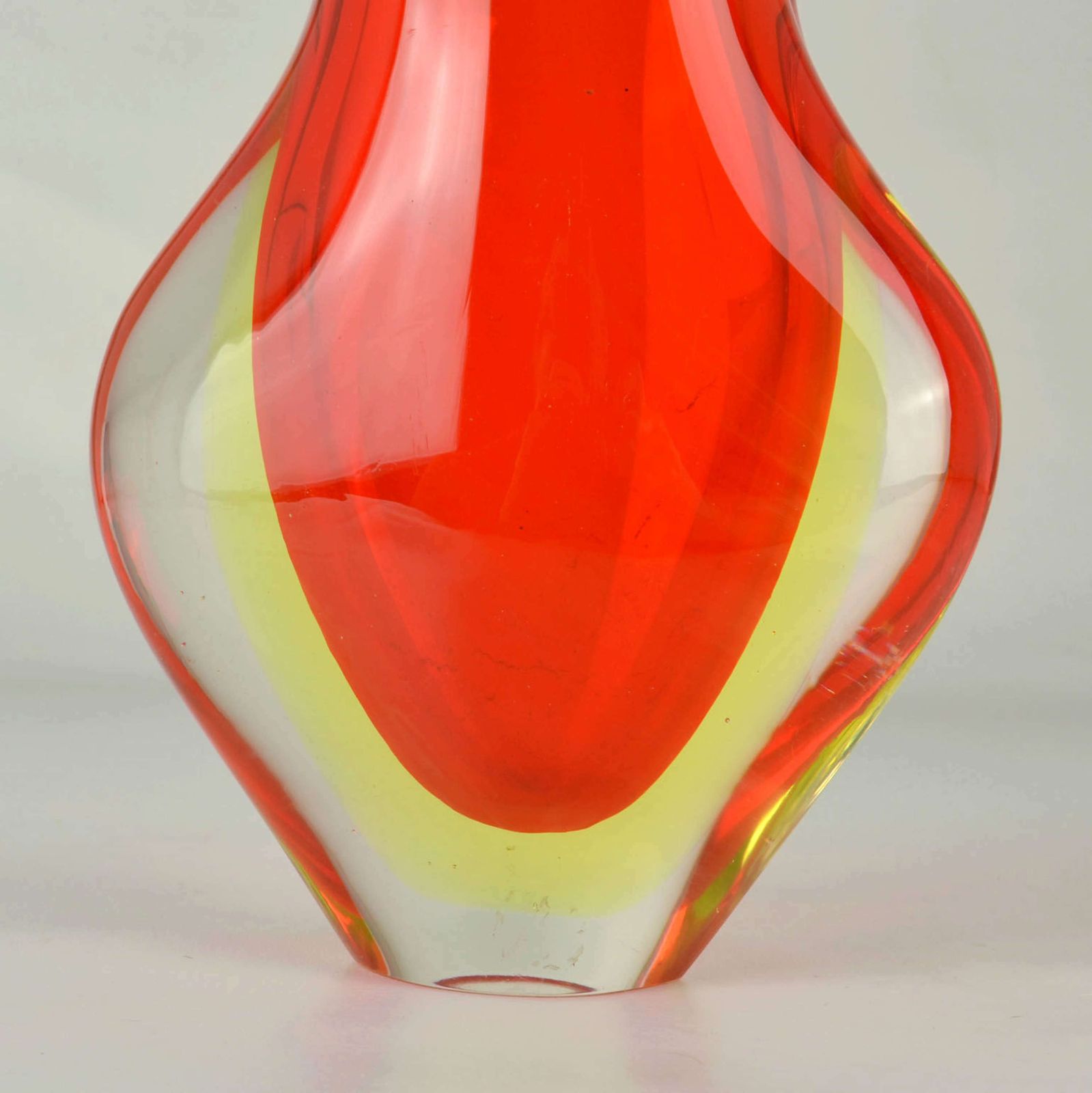 Murano Sommerso Red Glass Vases By Flavio Poli For Seguso, Italy,1960 photo buy
