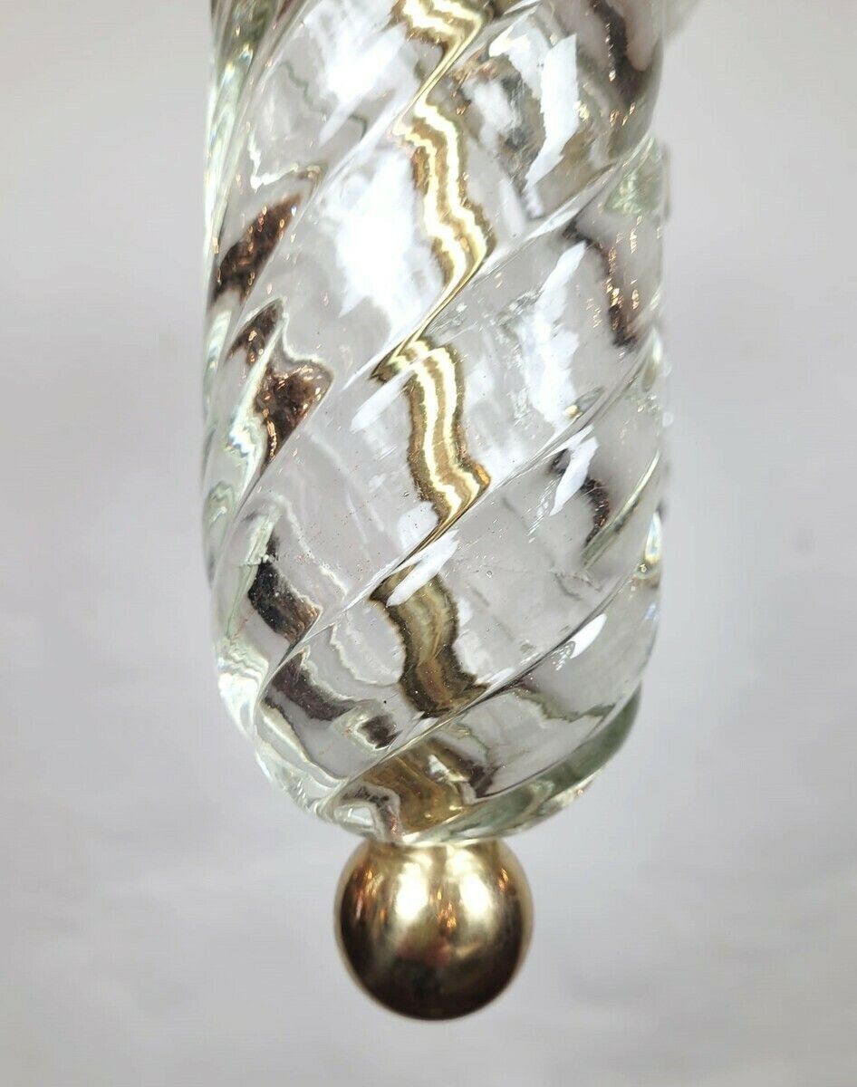 Mid Century Italian Murano Glass Chandelier By Séguso photo vintage