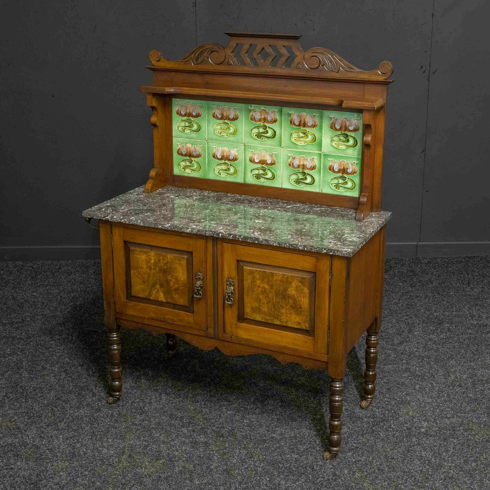 Victorian Walnut Washstand
