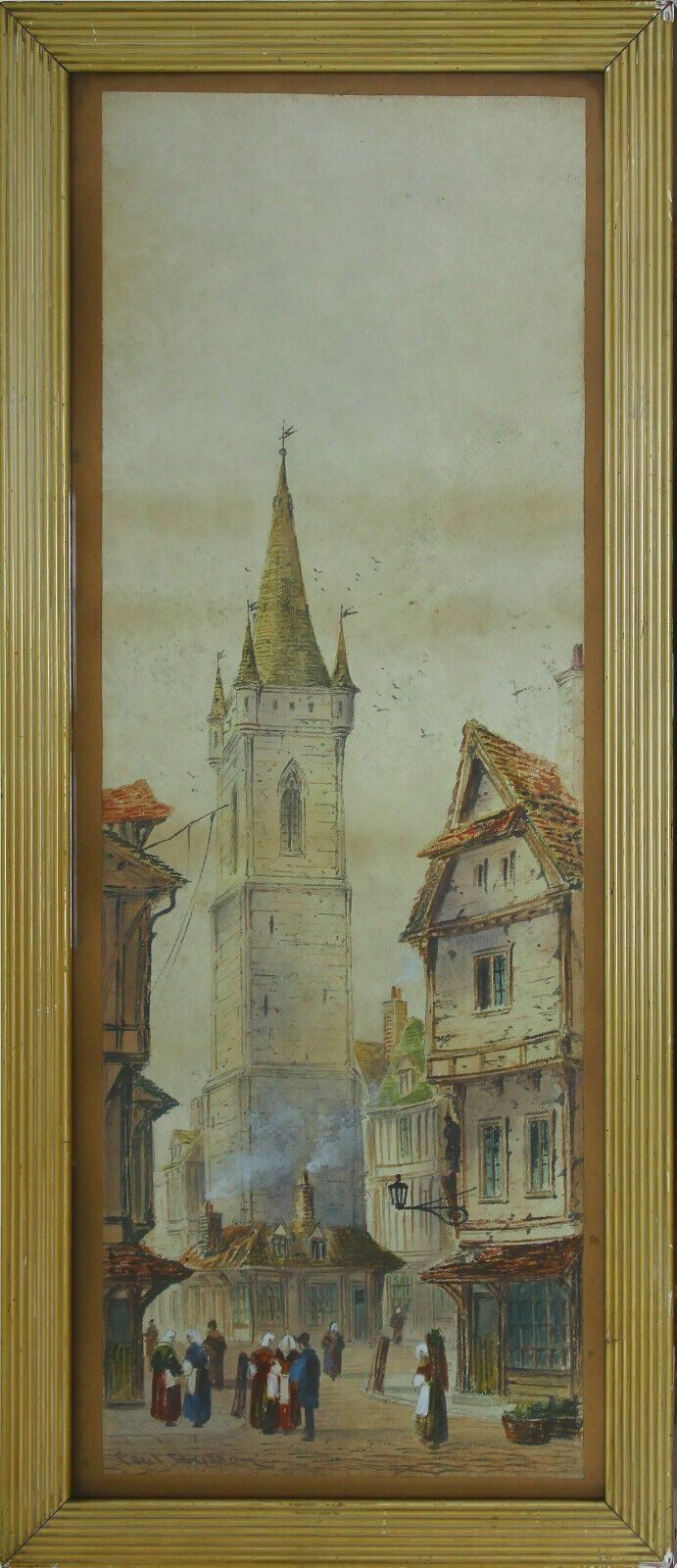 Watercolour By Paul Braddon. North European Cathedral