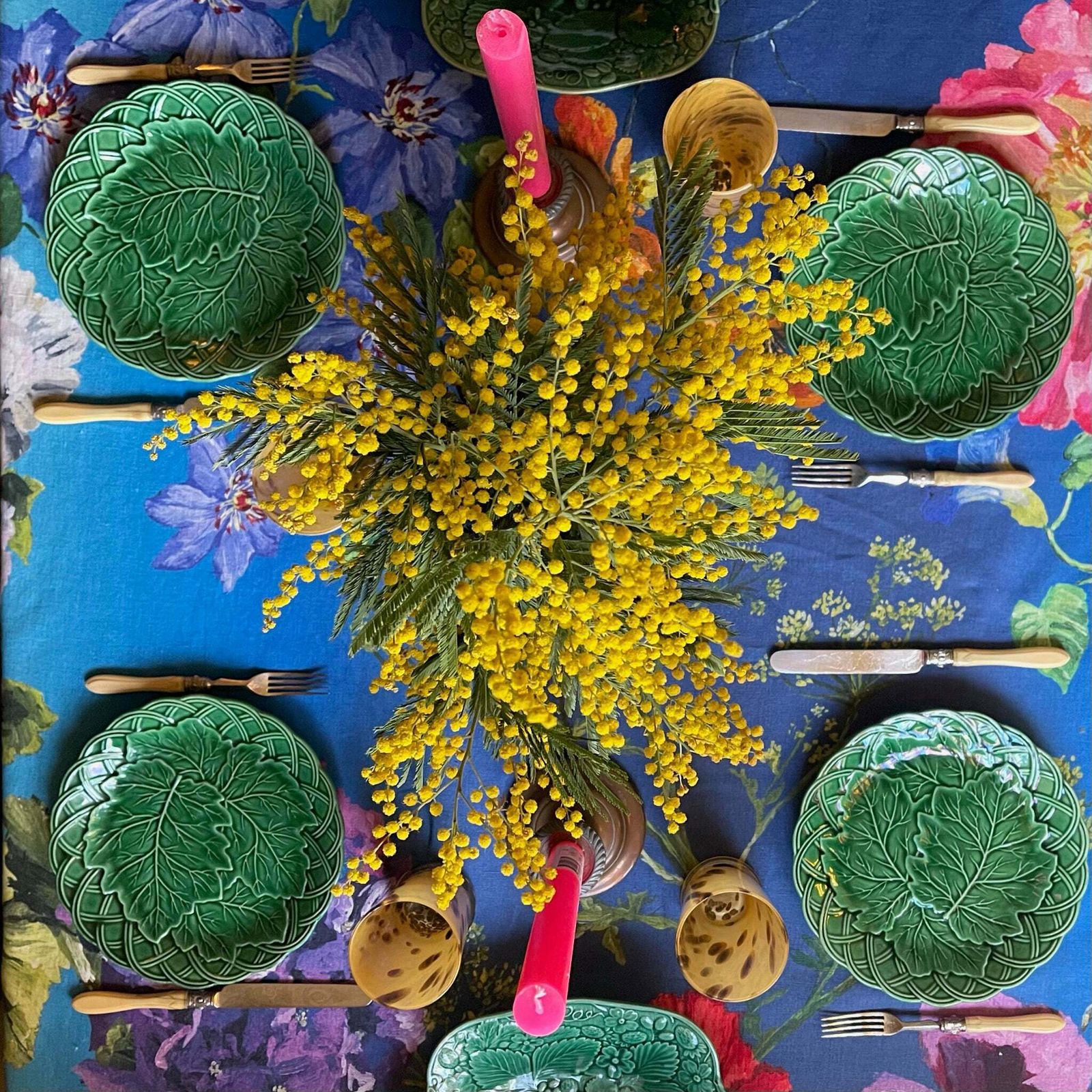 Antique Majolica Green Grape Leaf & Basket Salad Plate Set Of 10 photo for sale