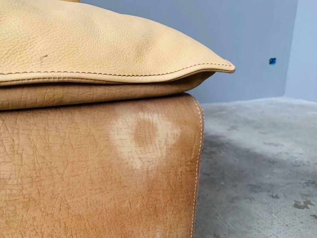 7820.0 Bogo Sofa In Leather And Suede, By Carlo Bartoli For Rossi Di Albizzate, Set Of 5 photo