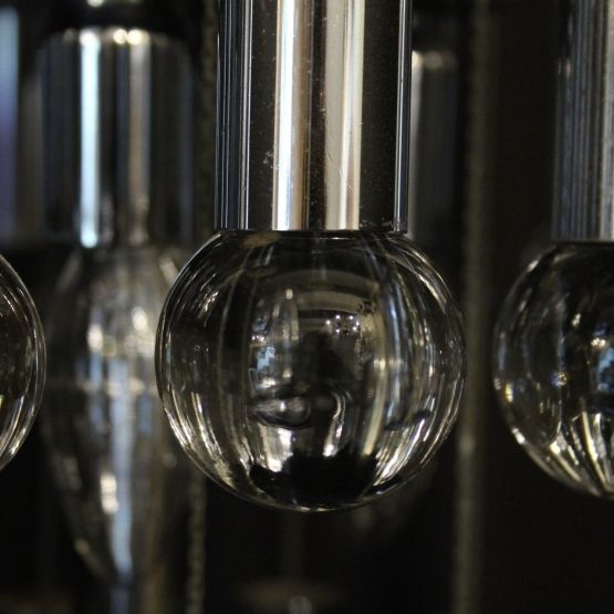 Italian Gaetano Sciolari 9 Light Chandelier photo vinterior