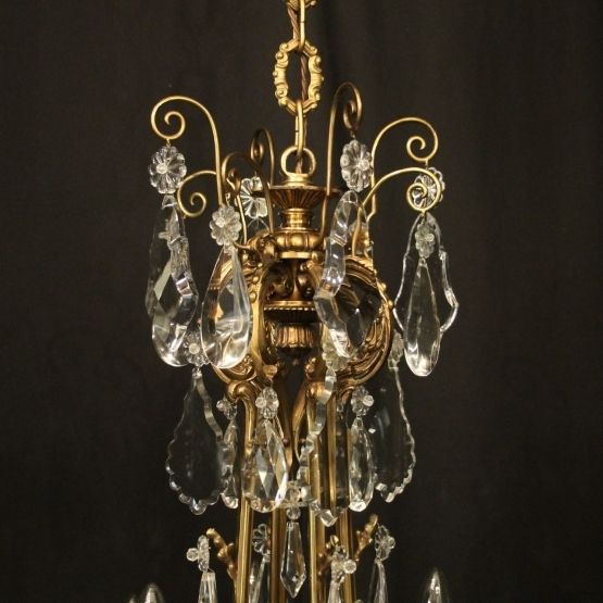 photo furniture French Pair Of Gilded Bronze Antique Chandeliers