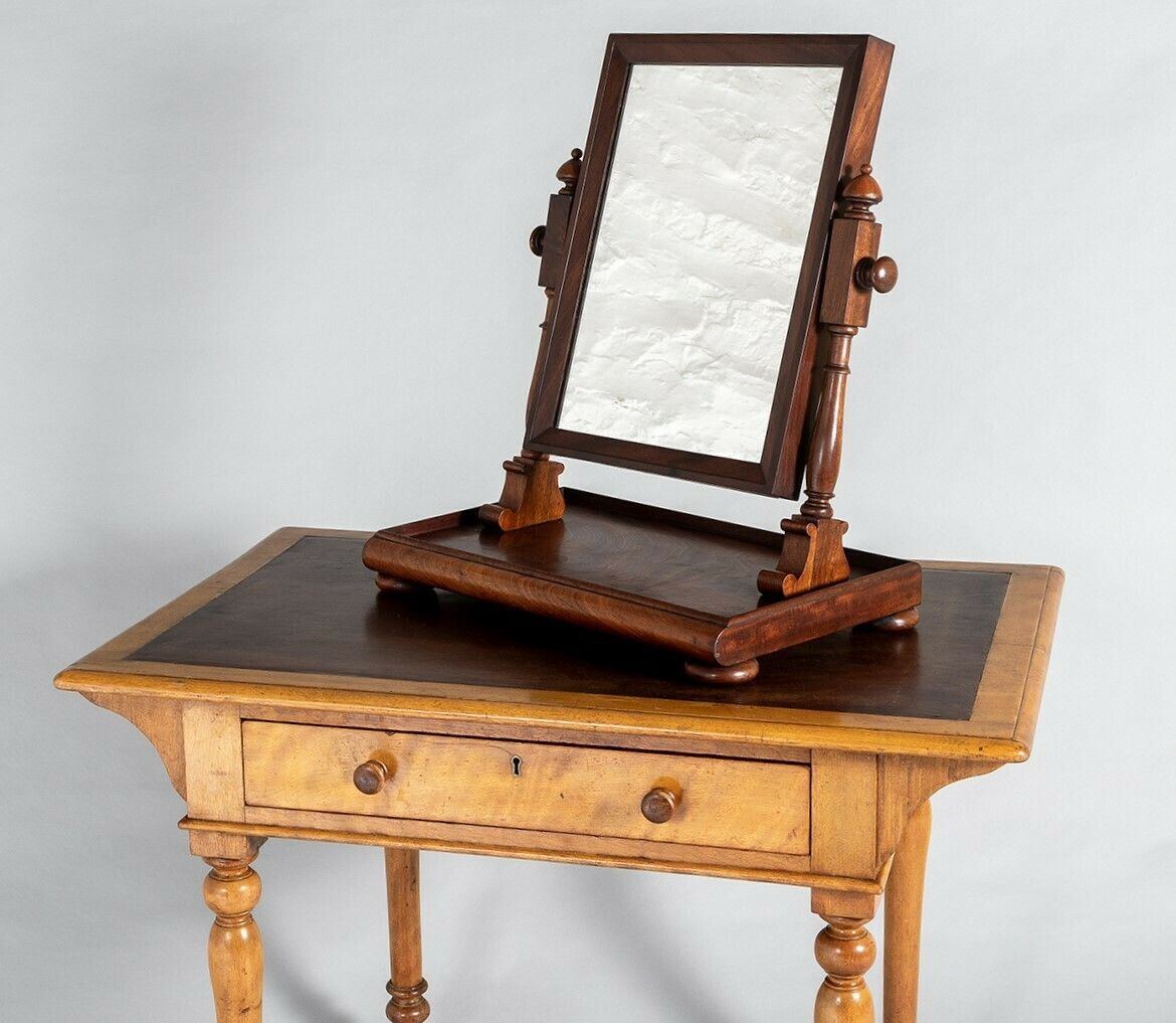 photo furniture Superb Quality 1920s Antique Dressing Table Swing Mirror With Jewellery Counter