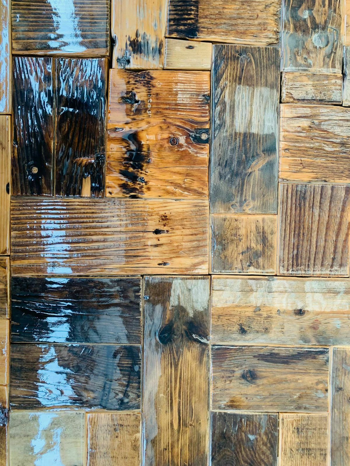Handcrafted Table And Top, Made With Recycled Fir Materials photo furniture