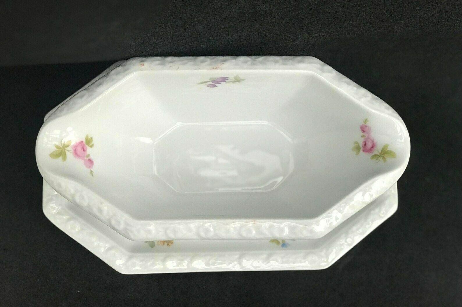 Rosenthal Selb Porcelain Gravy Boat Sauce Bowl Pattern Maria Incorporated Saucer Floral Decor Gift For Hostess Table Decor Flowers Romantic photo 117.0