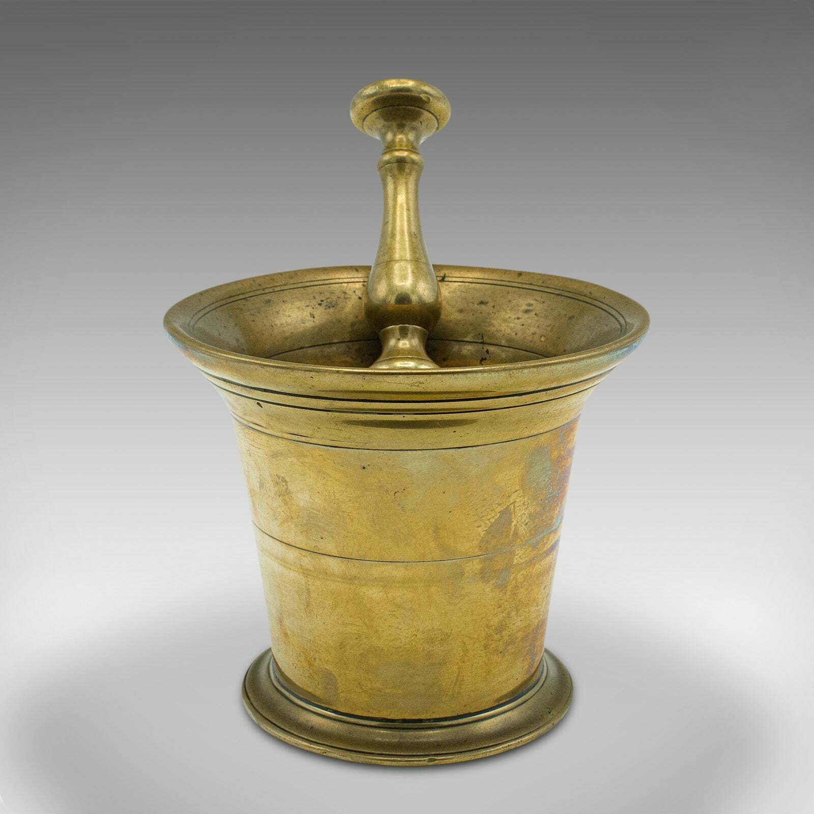 Antique Apothecary Mortar And Pestle, English, Brass, Chemist, Victorian, C.1850 photo furniture