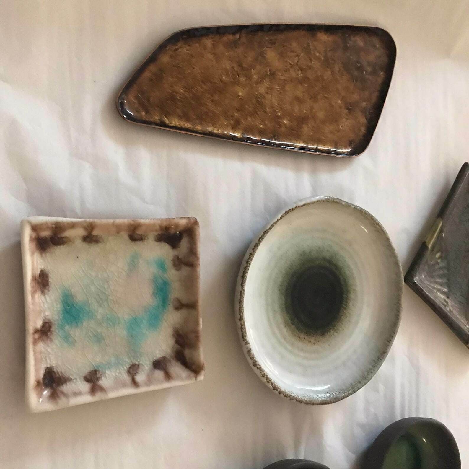 Japanese Bowls Plates Set Serving Sauce Dish, Dinner Sashimi Plate Asian Food Dish Blue Ceramic Porcelain Fish Serving Tr photo buy