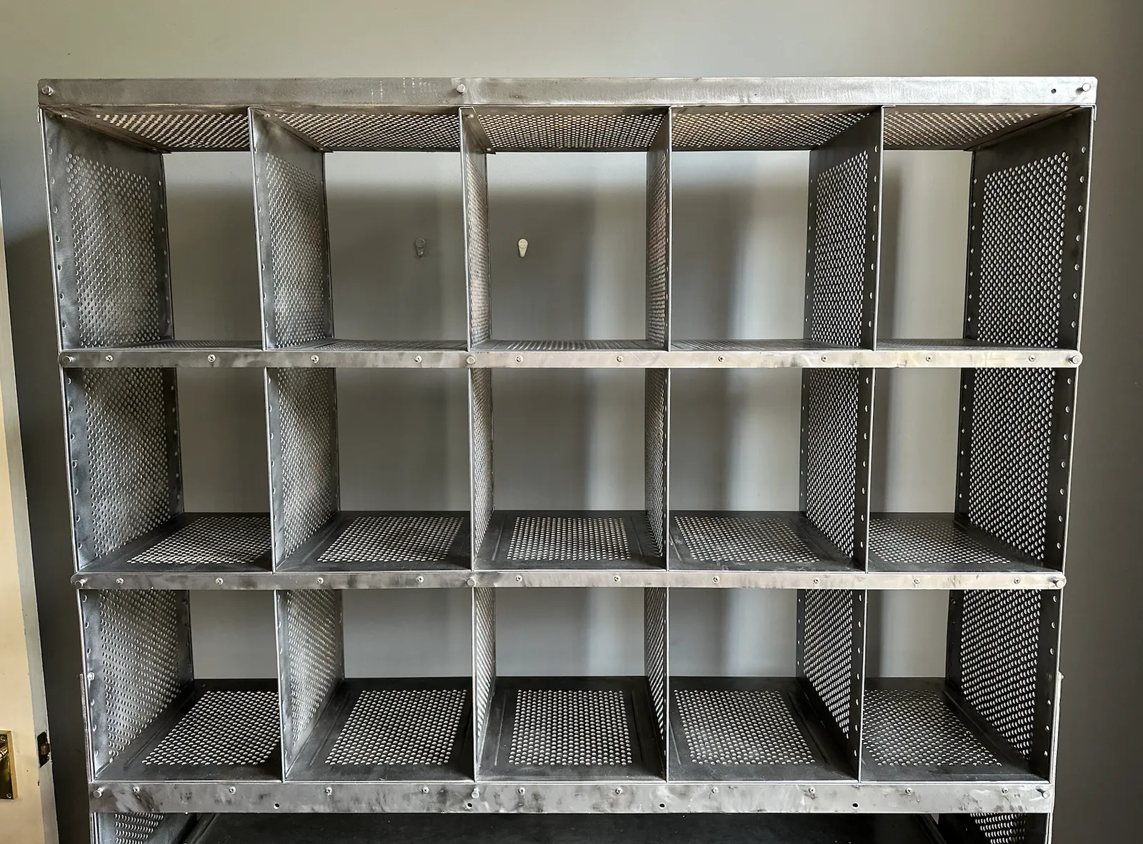 Rare French Steel Post Office Sorting Desk photo furniture