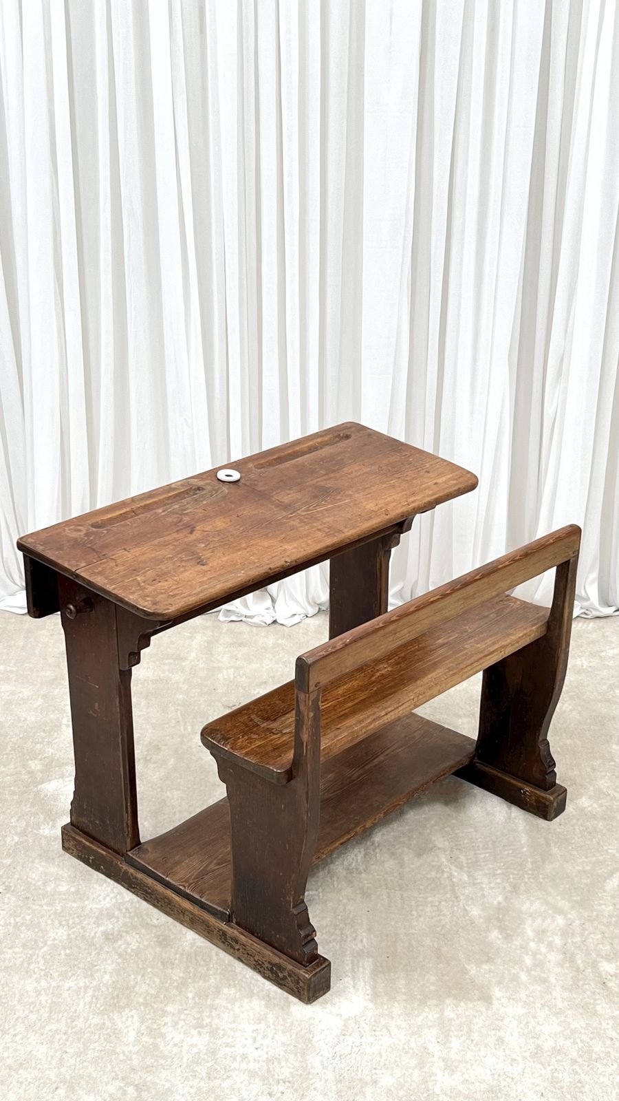 Antique French Two Seater Children’s School Desk photo buy
