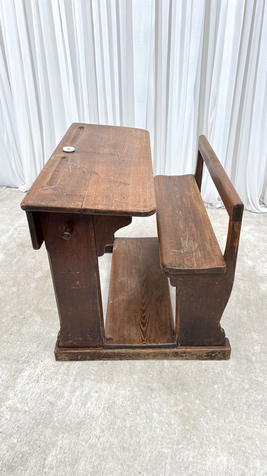 photo for sale Antique French Two Seater Children’s School Desk