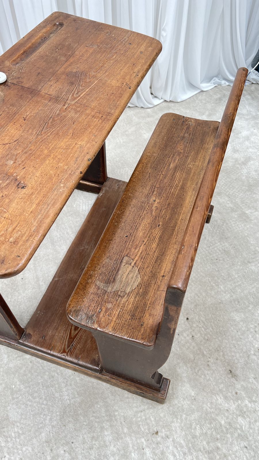 photo buy Antique French Two Seater Children’s School Desk