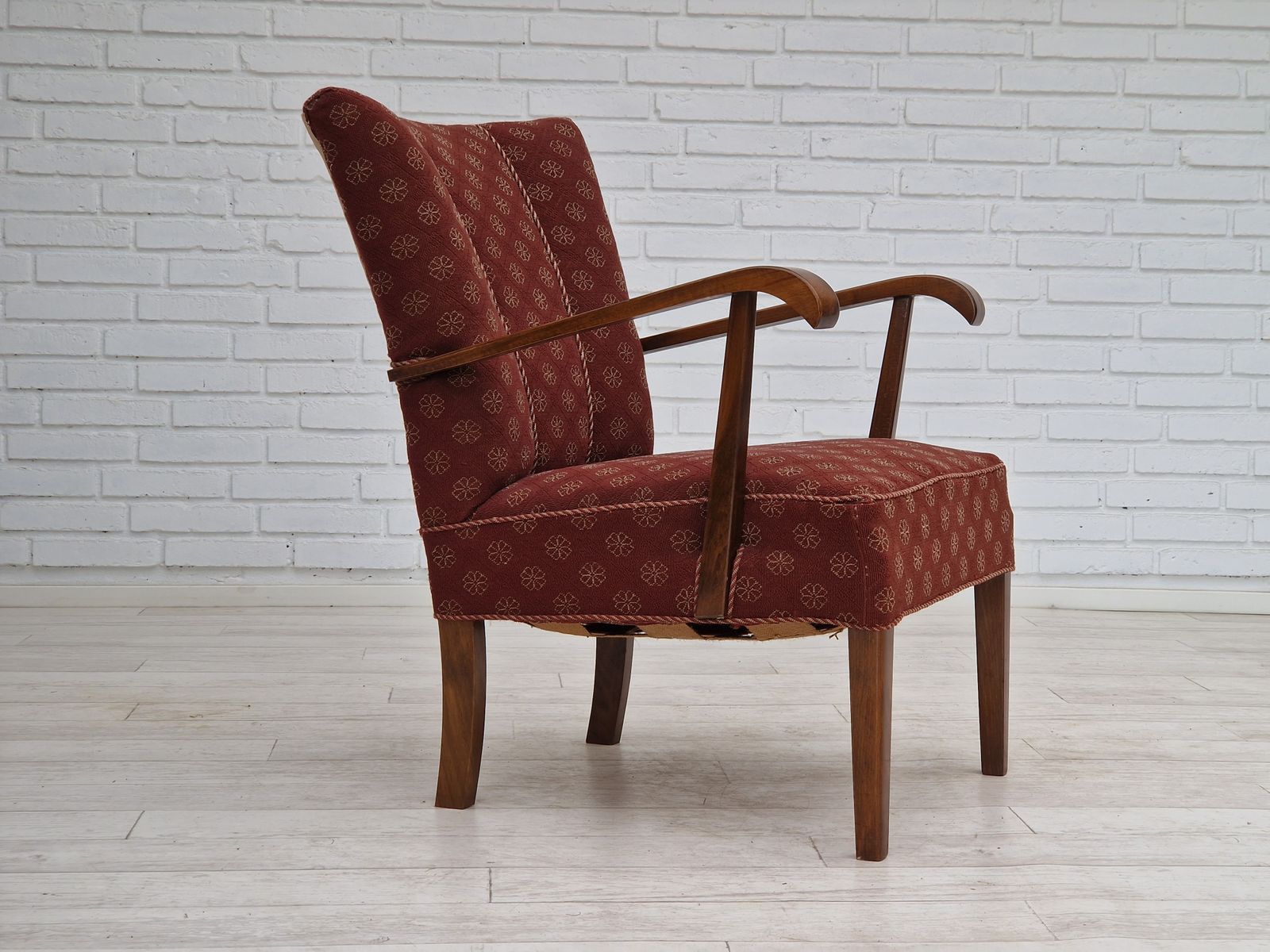 1950s, Danish Design, Original Armchair In Very Good Condition.