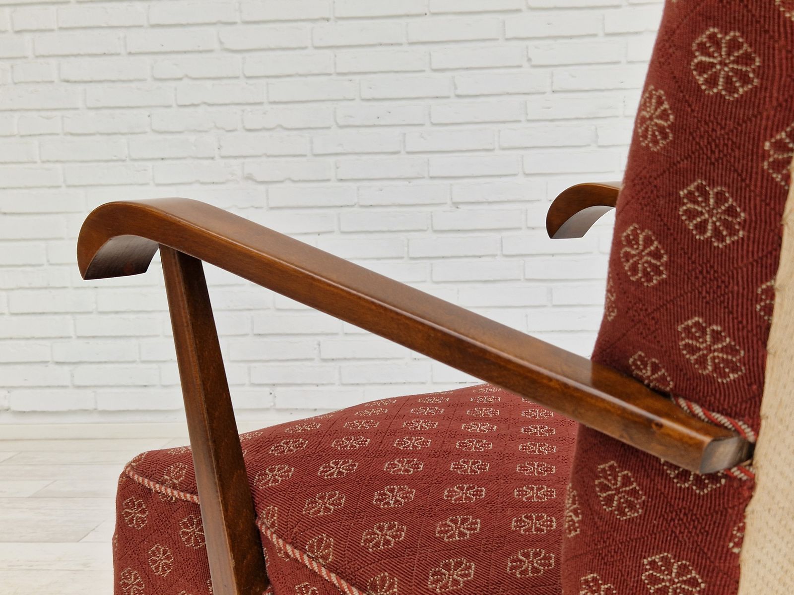 Furniture 1950s, Danish Design, Original Armchair In Very Good Condition. photo
