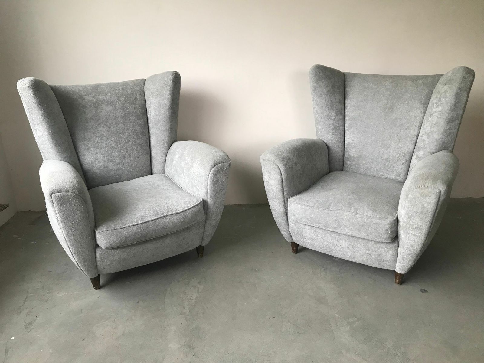 Pair Of Italian Velvet Armchairs photo furniture