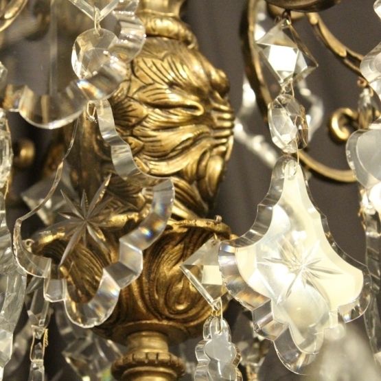 French Pair Of Bronze Antique Chandeliers photo buy