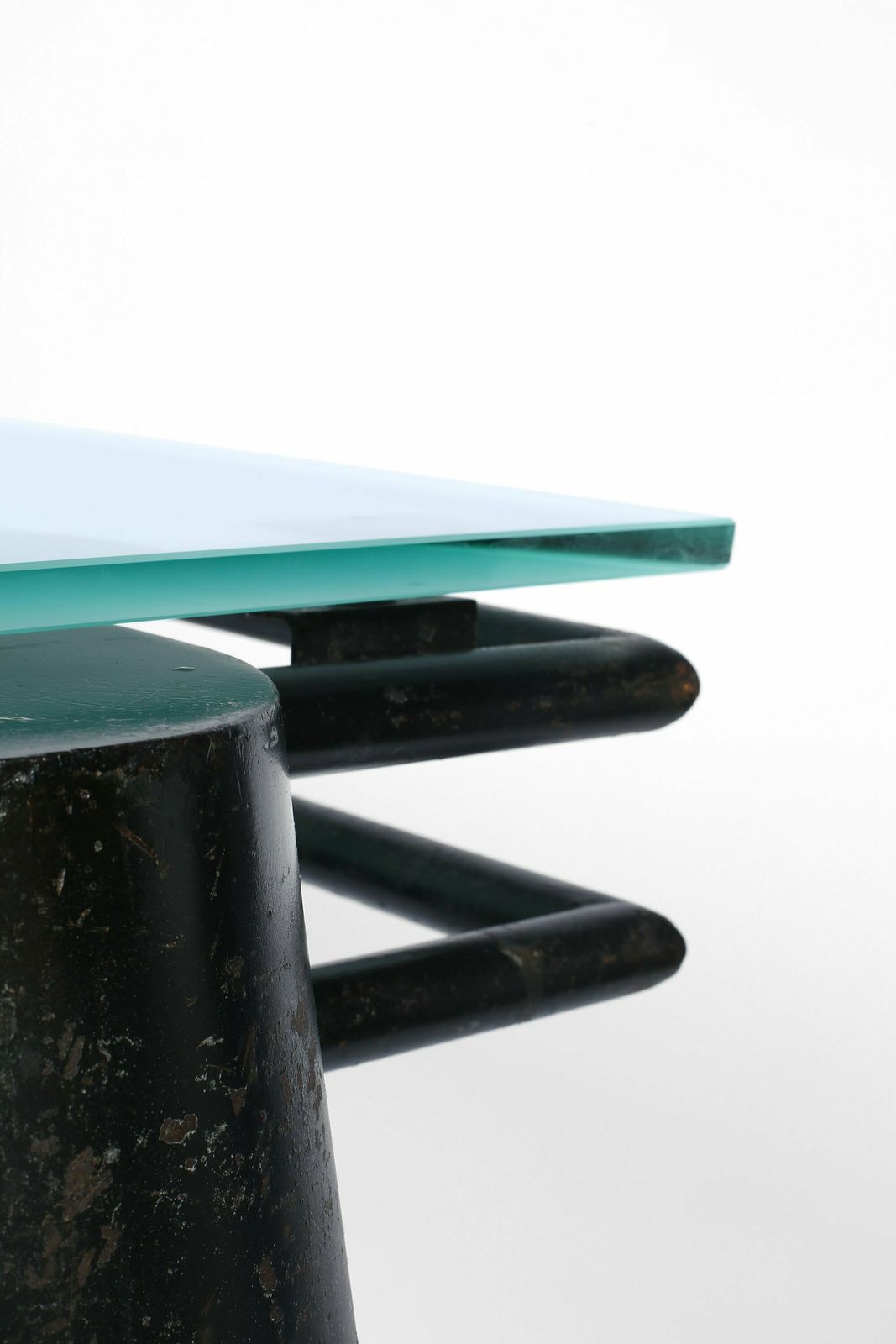 Furniture Modernist Steel Desk, Early 20th Century photo