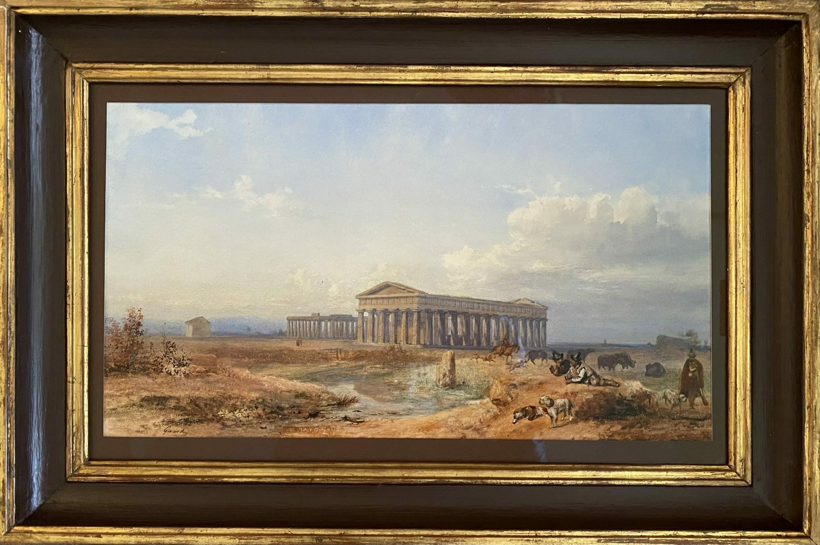'The Greek Temples Of Paestrum' Door Paul Albert Girard, Parijs 1839 – 1920, Frans