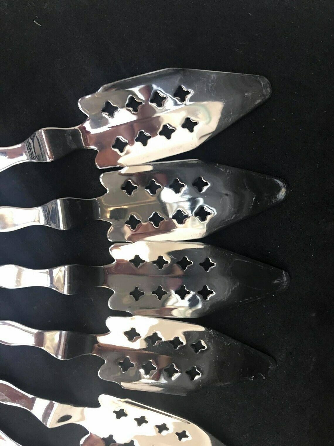Absintlepel Antiek Frans Bistro Absinthiana Set Van 6 Drankaccessoires Vintage Franse Baraccessoires Barcart Decoratie Cadeau Bartender Tools photo vinterior